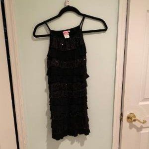 Lipstik Girls Children's Black Dress - Size 12
